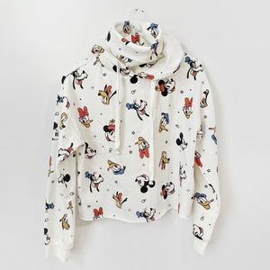 Disney Turtleneck Sweatshirt Mickey Mouse Donald Duck Goofy NWT